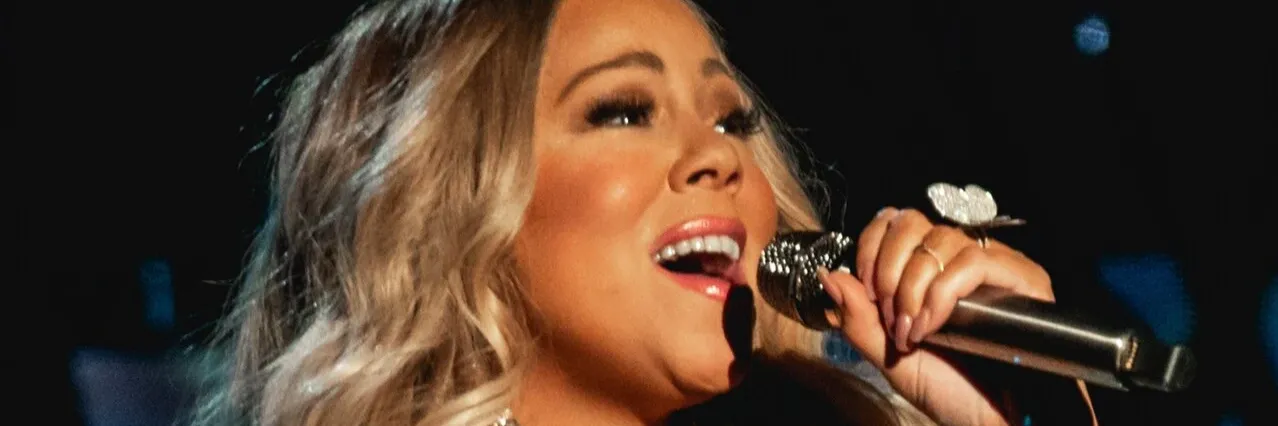Mariah Carey performing live in 2023